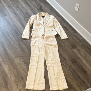 New York & Company Beige Pantsuit